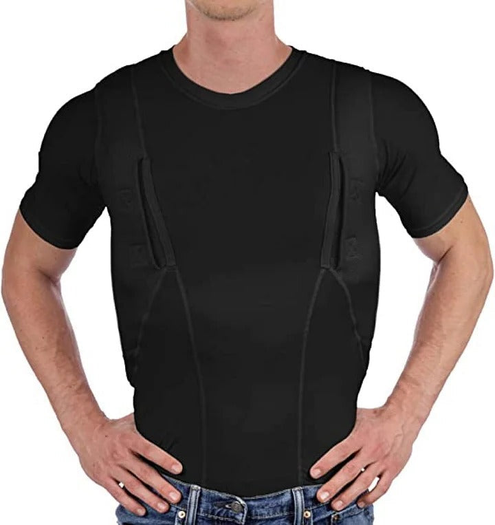 Men/women's Concealed Leather Holster T-shirt - Belvarden (2)