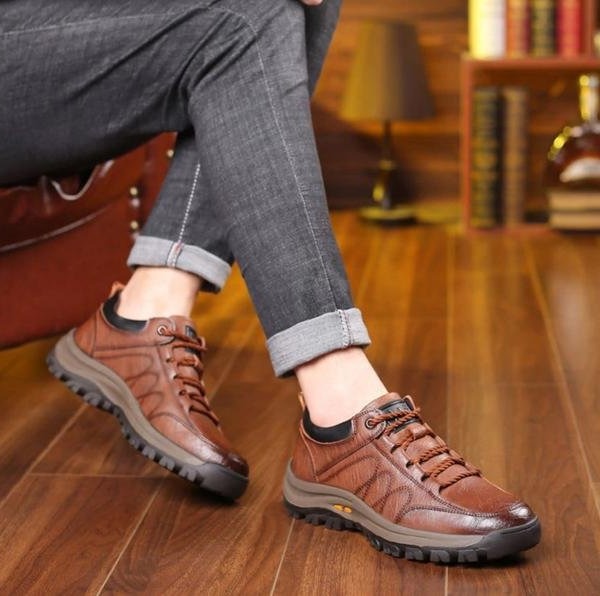 MEN'S ORTHOPEDIC LEATHER SHOES - Belvarden (8)