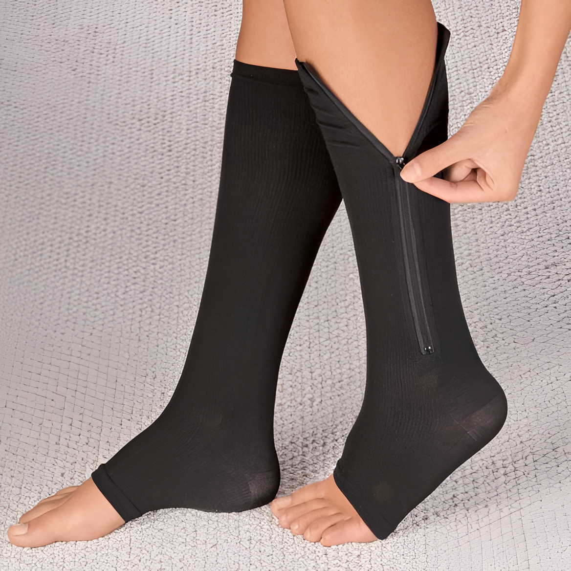Zippered Compression Socks Support Stockings 20-30 mmHg - Belvarden (2)