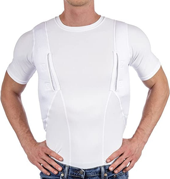 Men/women's Concealed Leather Holster T-shirt - Belvarden (8)
