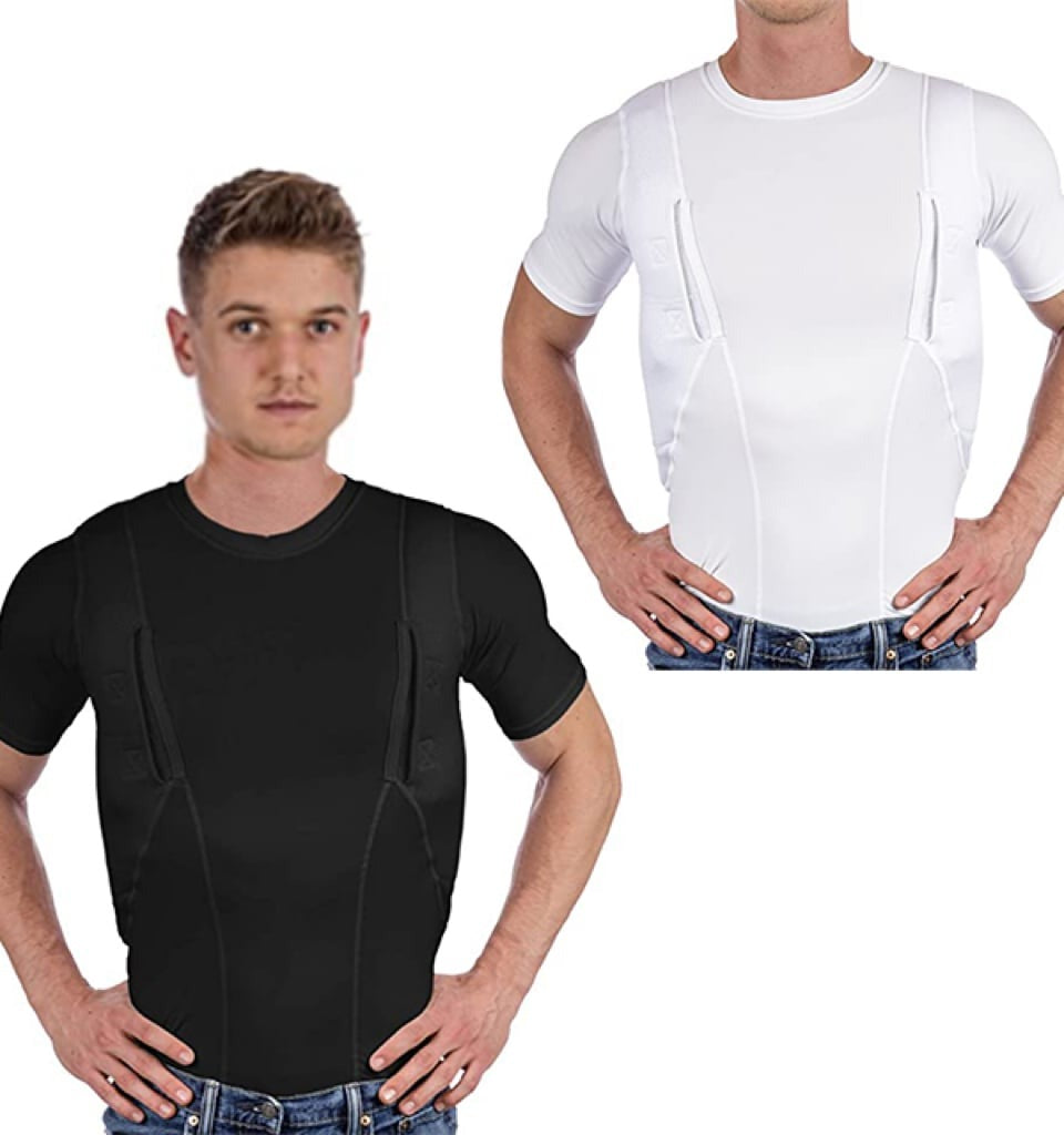 Men/women's Concealed Leather Holster T-shirt - Belvarden (7)