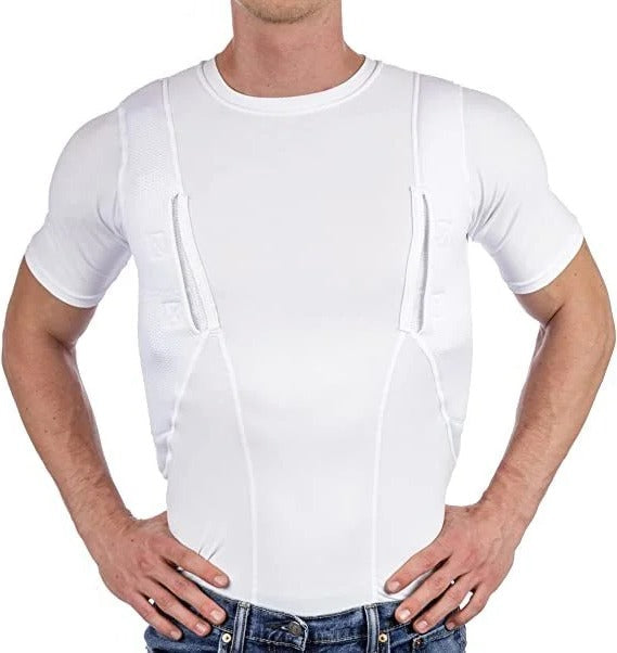Men/women's Concealed Leather Holster T-shirt - Belvarden (16)